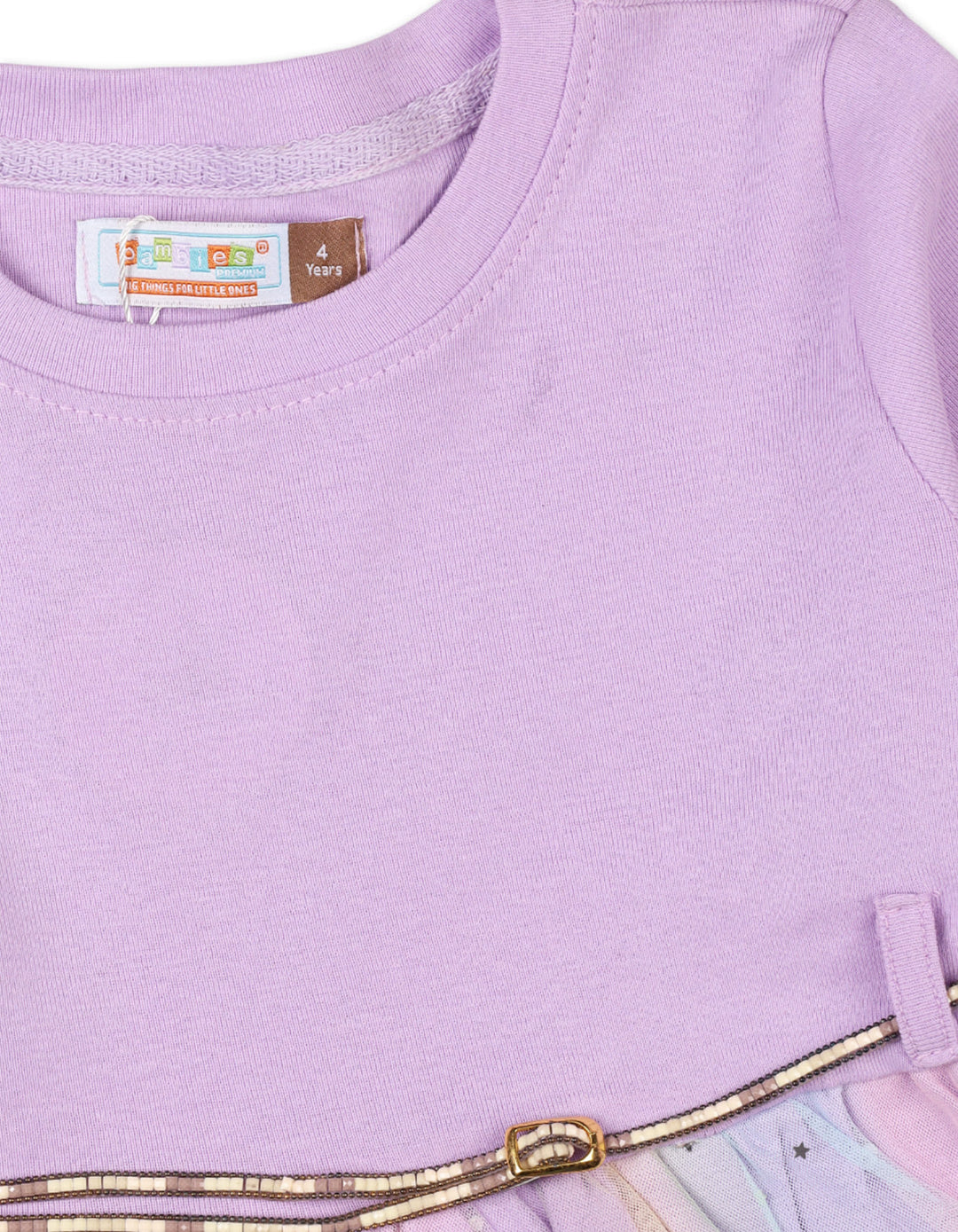 Girls Fancy Dresses Bambies Glitter Mesh Lilac at Zubaidas Official Pakistan