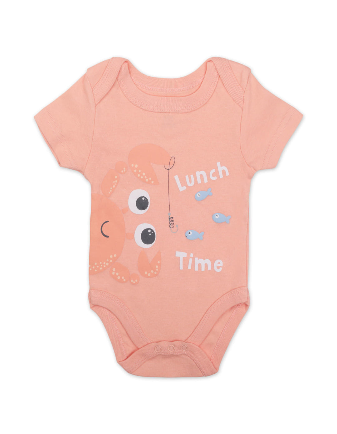 Newborn Clothing Gift Set 7 Pcs Lunch Time Peach and White at Zubaidas Best Online Baby and Kids Store in Pakistan