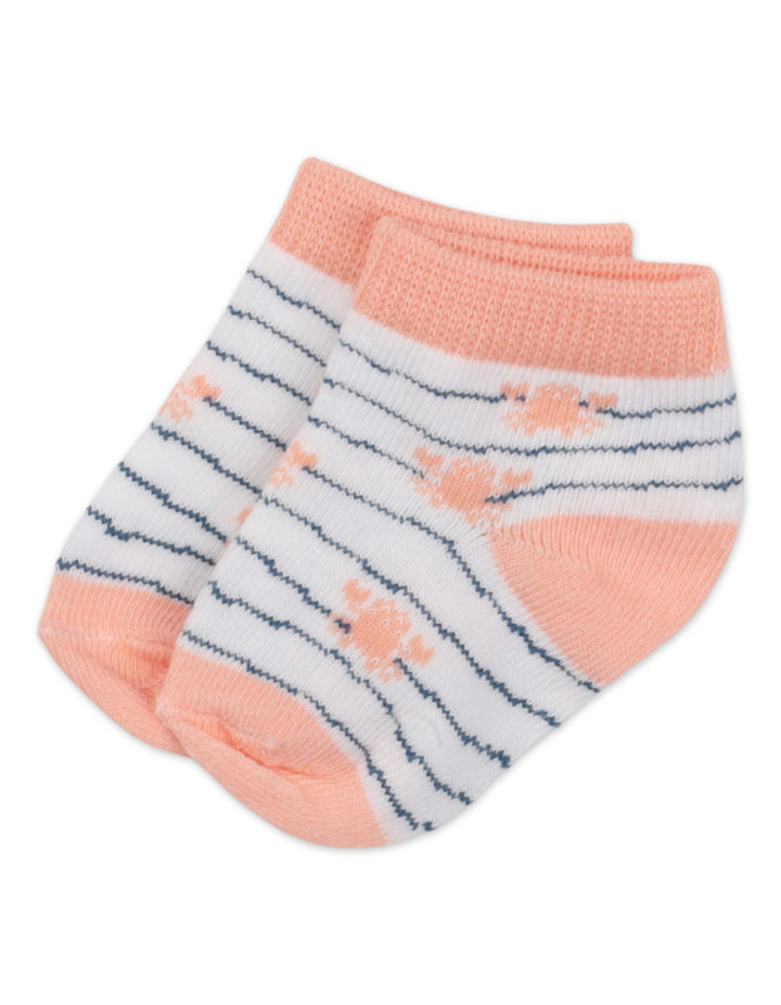 Newborn Clothing Gift Set 7 Pcs Lunch Time Peach and White at Zubaidas Baby Shop