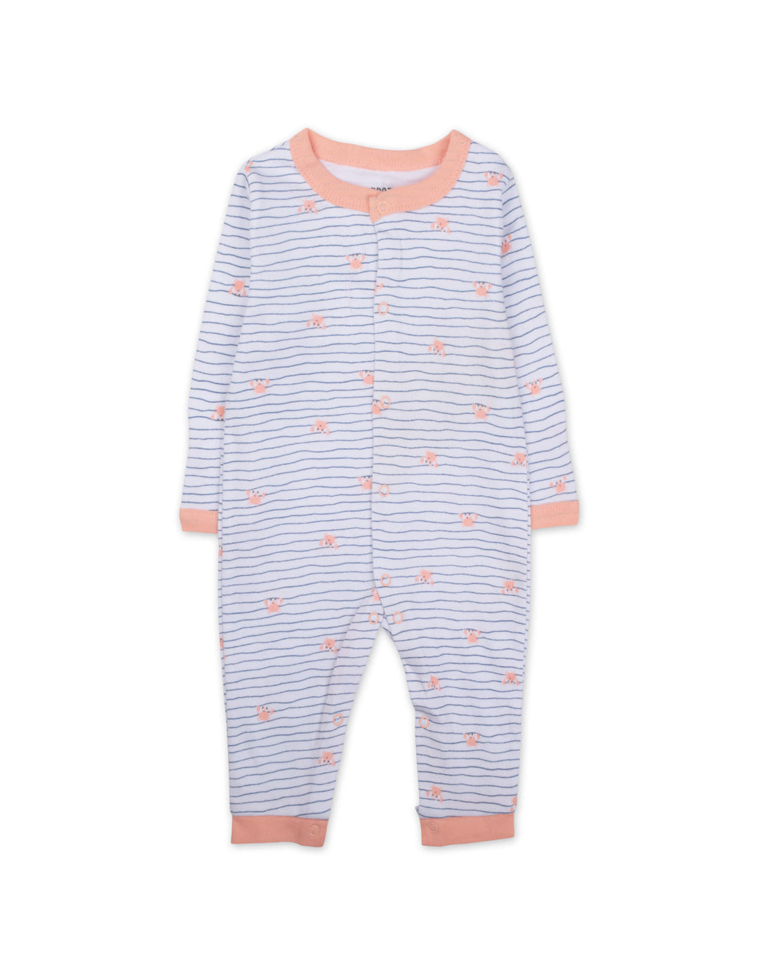 Newborn Clothing Gift Set 7 Pcs Lunch Time Peach and White at Zubaidas Online Pakistan