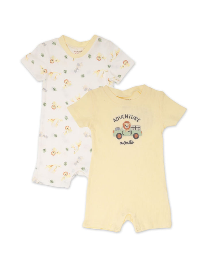 Baby Boy Jumpsuits Pack of 2 Adventure Awaits and Safari at Zubaidas