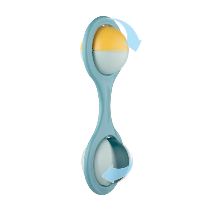 Canpol Babies Rattle with Rotating Elements BARBELL Turquoies - 56/153