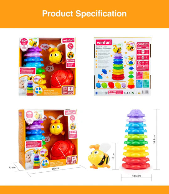 Zubaida's Winfun Stack & Learn Bee N Flower - 0650