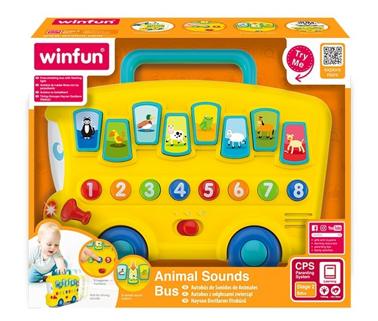 Zubaida's Winfun Animal Sounds Bus - 0676