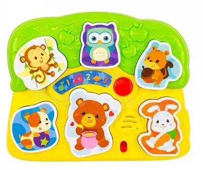 Zubaida's Winfun Lights & Sounds Animal Puzzle - 0771