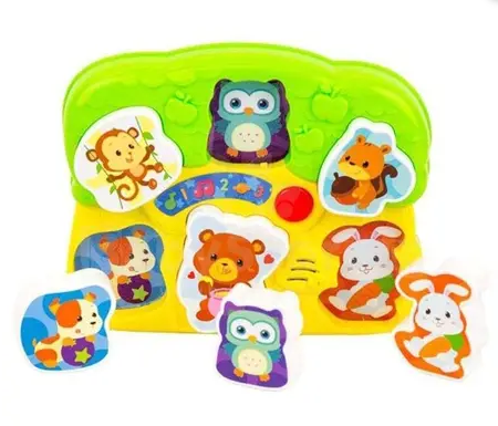 Zubaida's Winfun Lights & Sounds Animal Puzzle - 0771