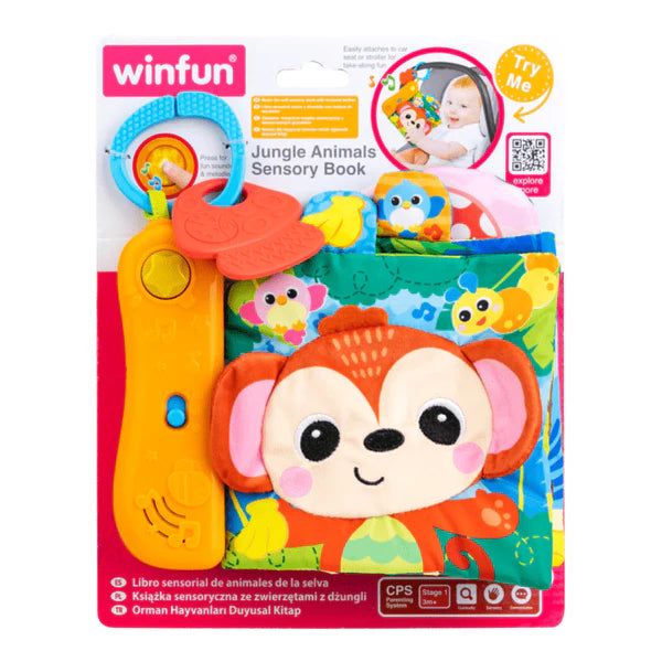 Zubaida's Winfun Jungle Pals Sensory Book - 230102 - Zubaidas Official™