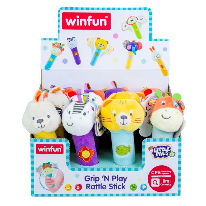 Zubaida's Winfun Single Soft Grip`N Play Rattle Stick Pal For Kids (3143)