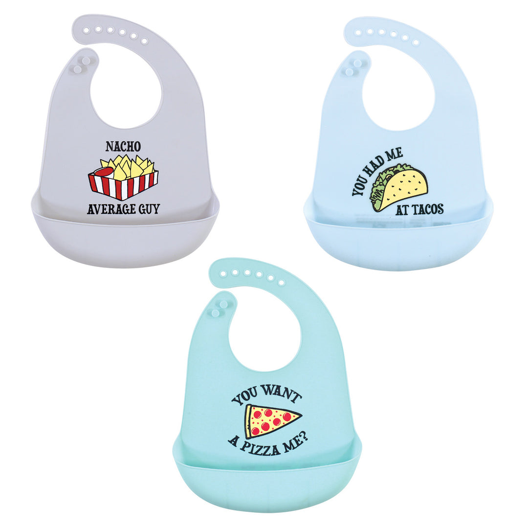 Zubaida's Bib Slicon Fast Food - Pack of 3 - Zubaidas Official™