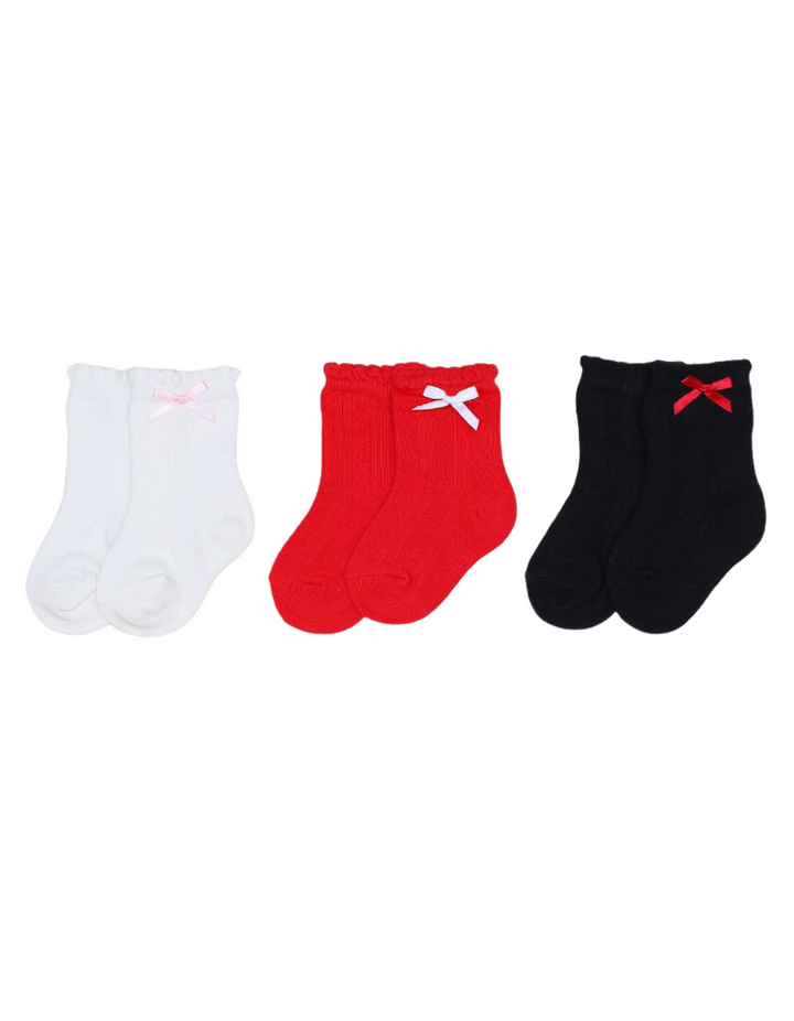 Socks Set for Girls 1-2 Year - Pack of 3