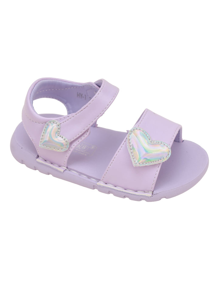 Sandal Purple with Heart Theme for Girls