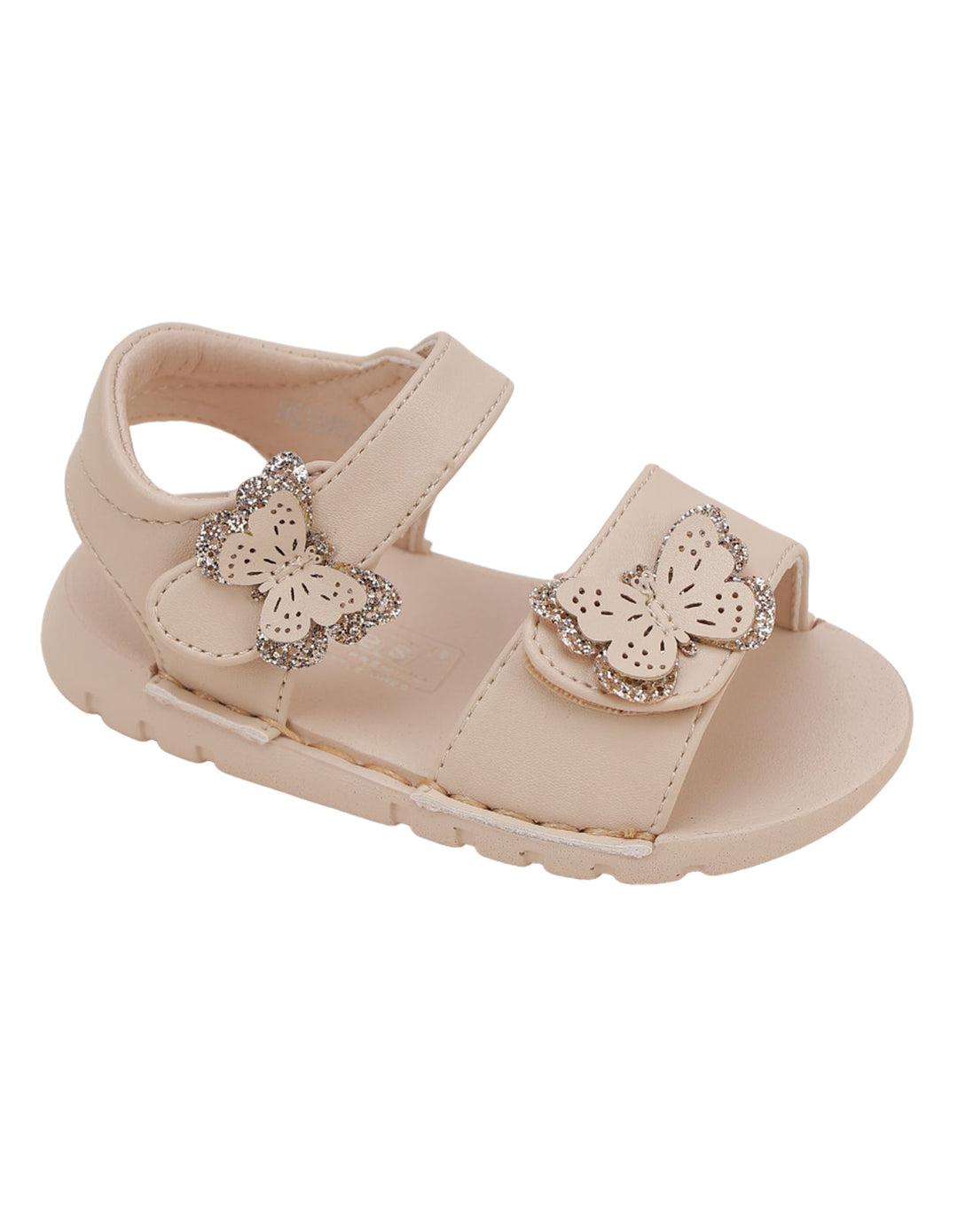 Sandal Beige with Butterfly Theme for Girls - Infant