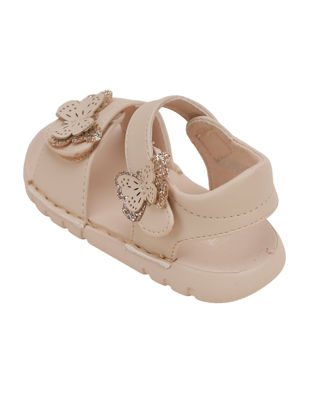 Sandal Beige with Butterfly Theme for Girls - Infant