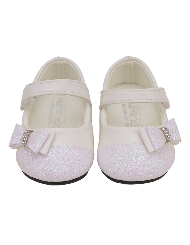 Shoes White with Bow for Girls - Infant