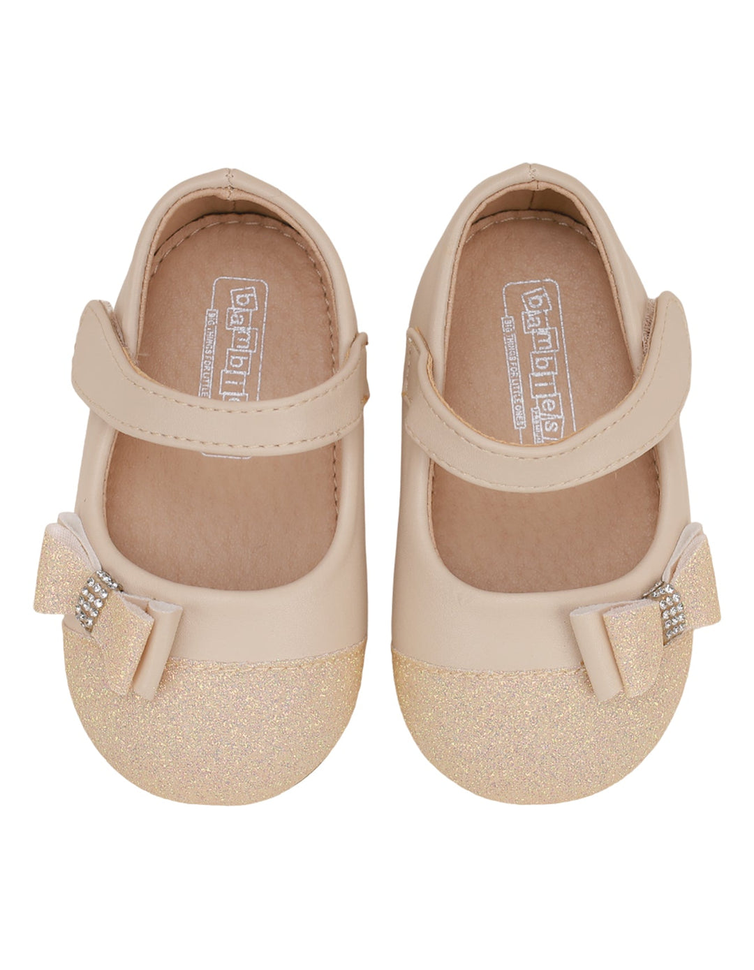 Shoes Beige with Bow for Girls - Infant