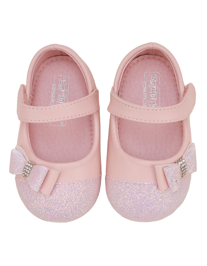 Shoes Light Pink with Bow for Girls - Infant