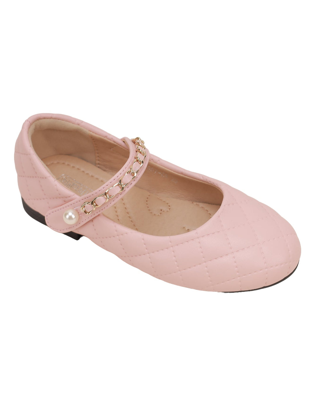 Shoes Light Pink with Chain on Strap for Girls - Toddler