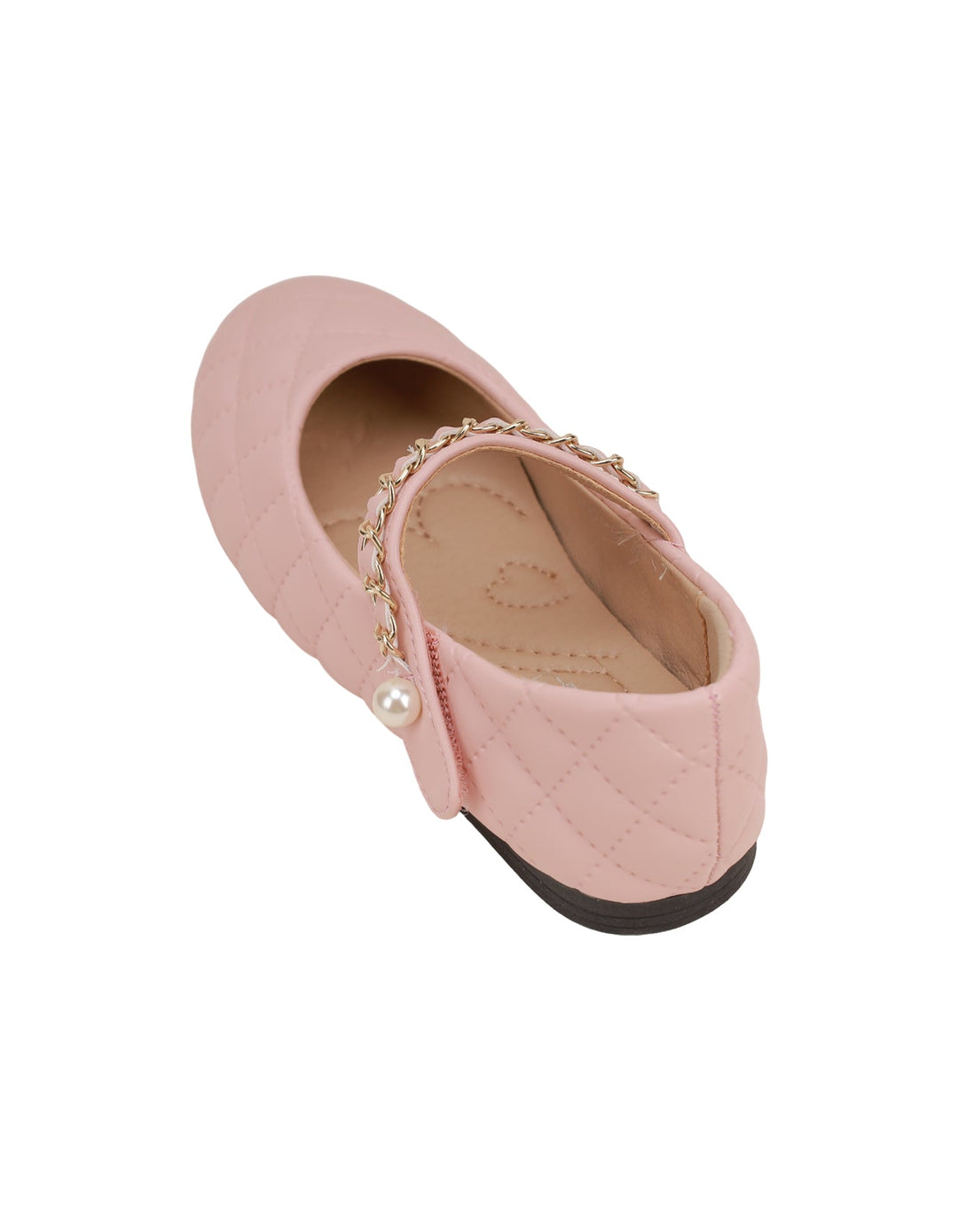 Shoes Light Pink with Chain on Strap for Girls - Kids