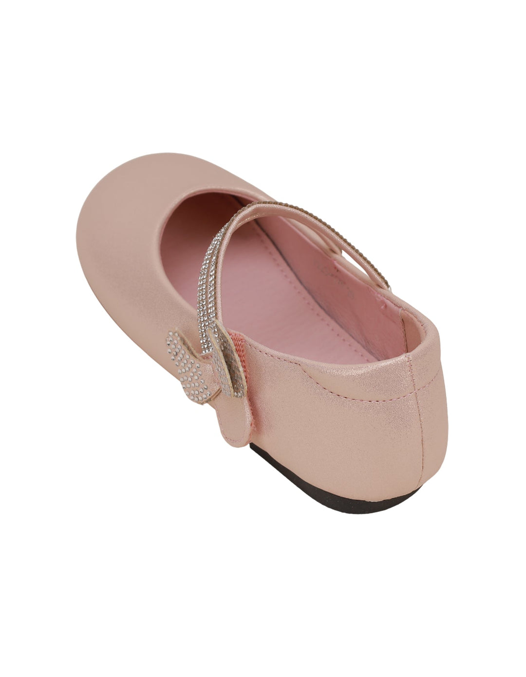 Shoes Shiny Light Pink with Diamontee Straps for Girls - Toddler