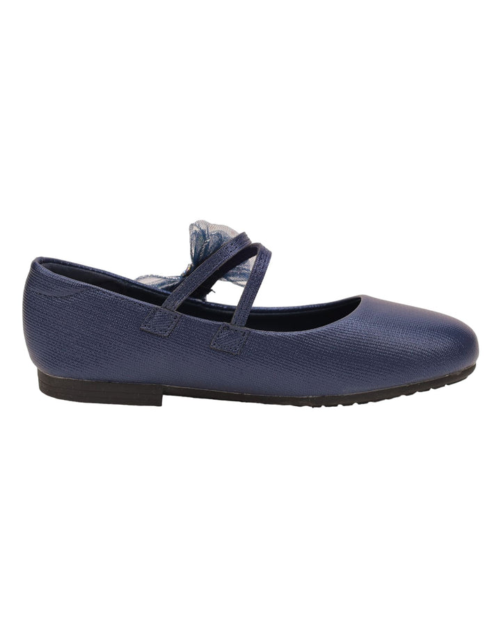 Shoes Navy Blue with Bow Theme for Girls - Kids