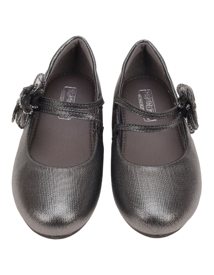 Shoes Gray with Bow Theme for Girls - Toddler