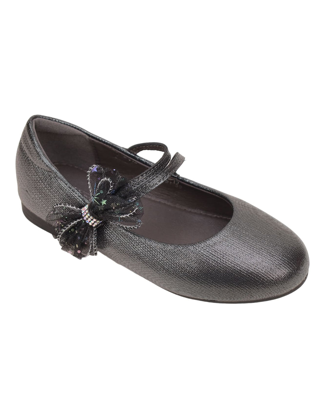 Shoes Gray with Bow Theme for Girls - Kids