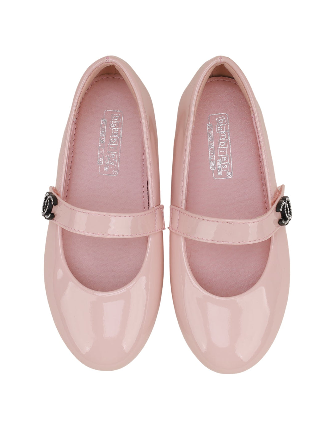 Shoes Shiny Pink with Strap - Toddler