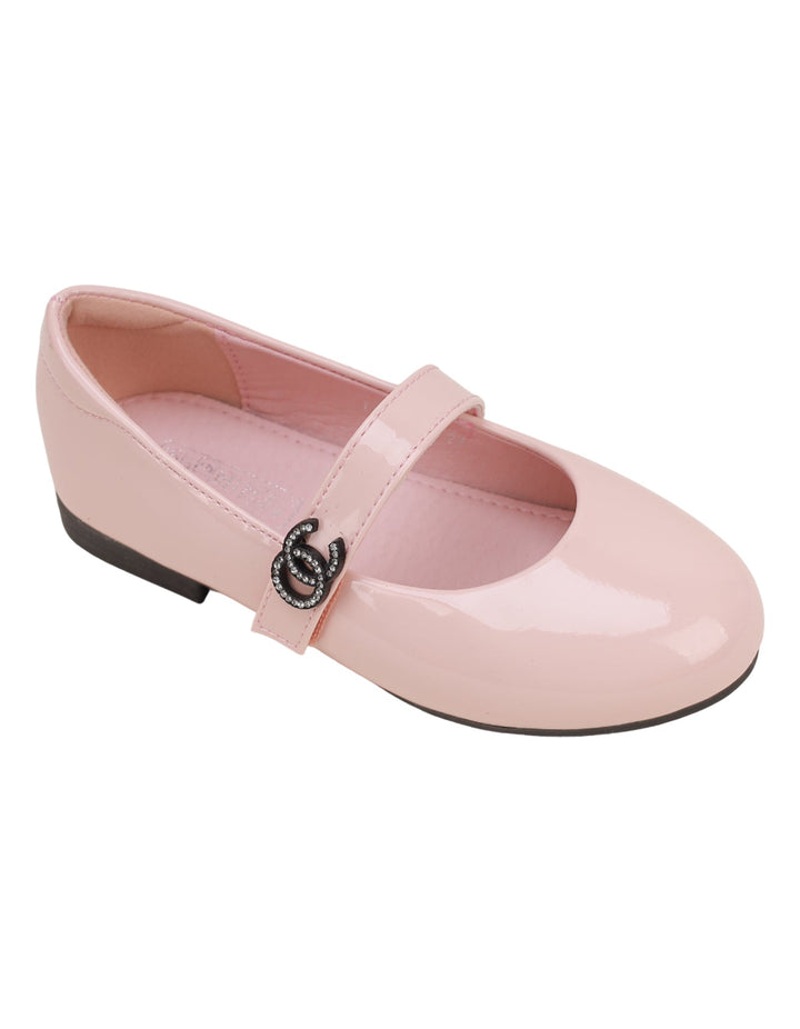 Shoes Shiny Pink with Strap - Kids