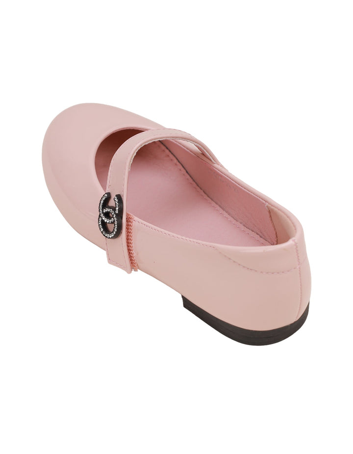 Shoes Shiny Pink with Strap - Kids