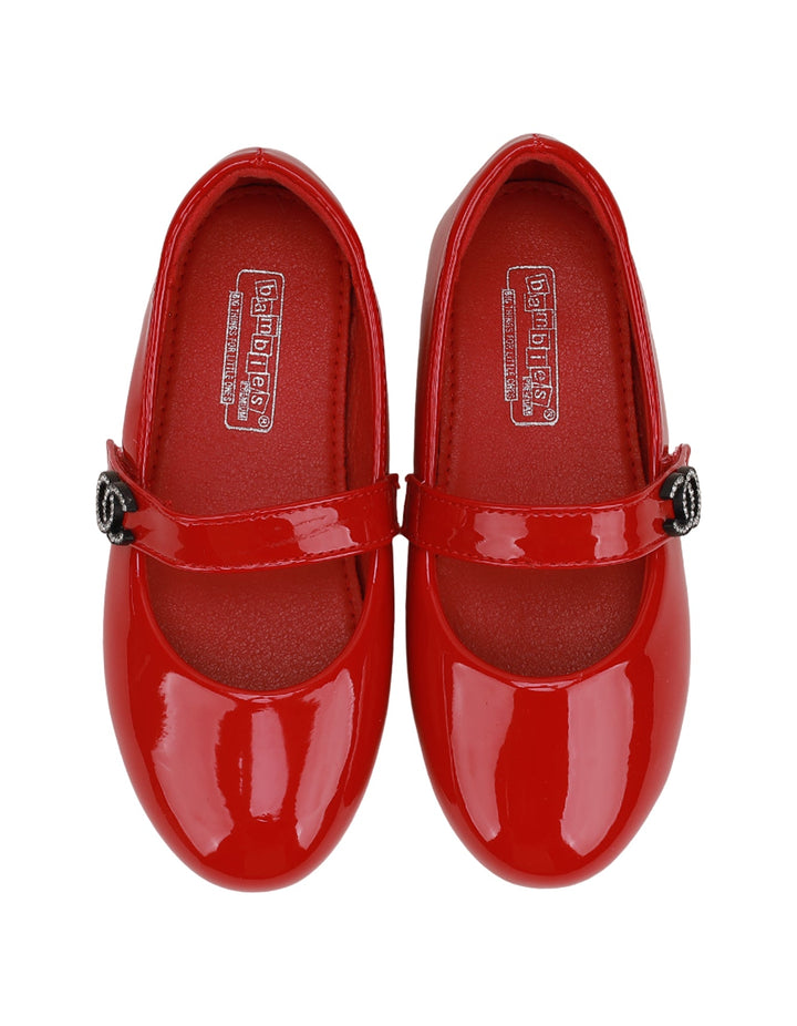 Shoes Shiny Red with Strap - Toddler