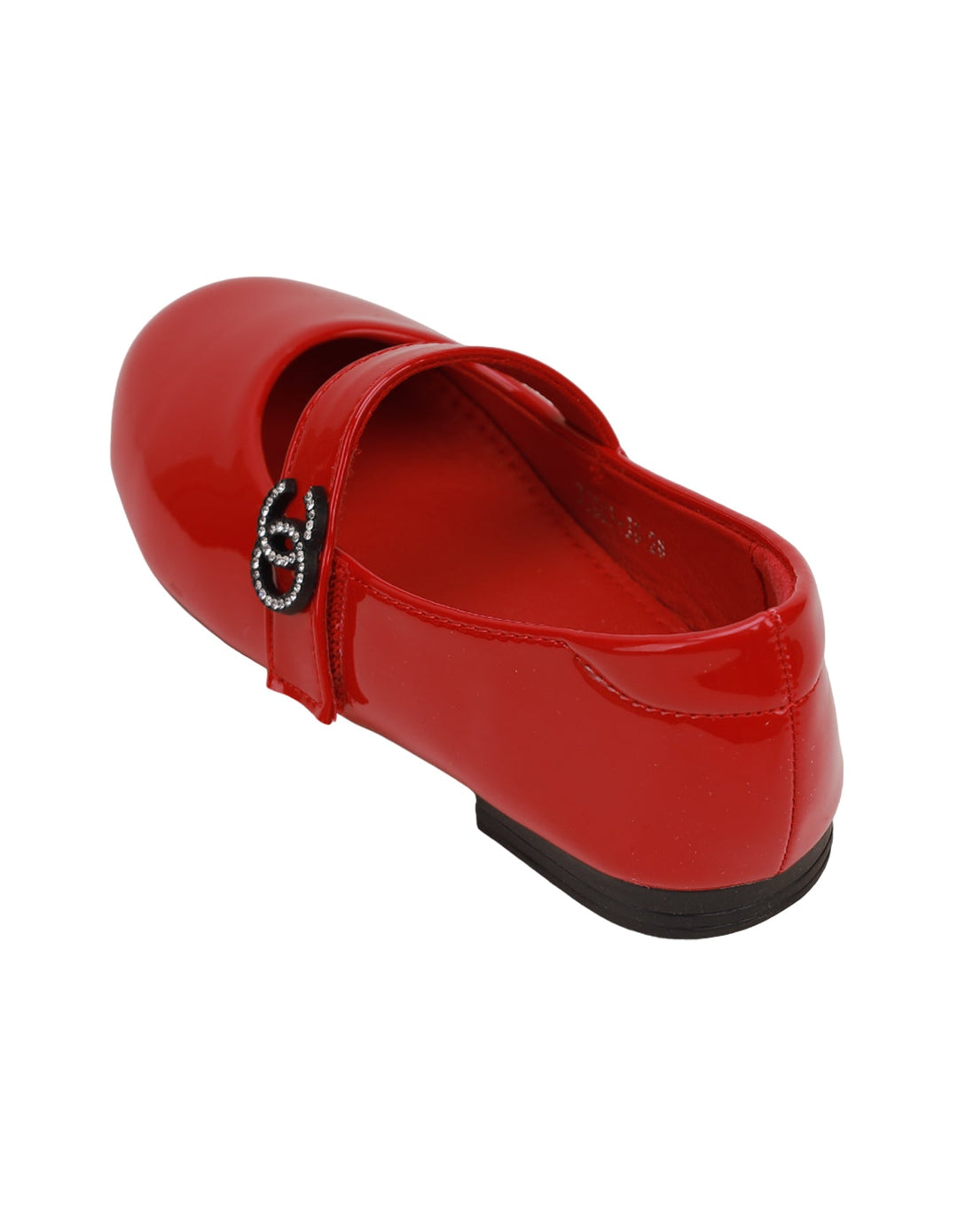 Shoes Shiny Red with Strap - Kids