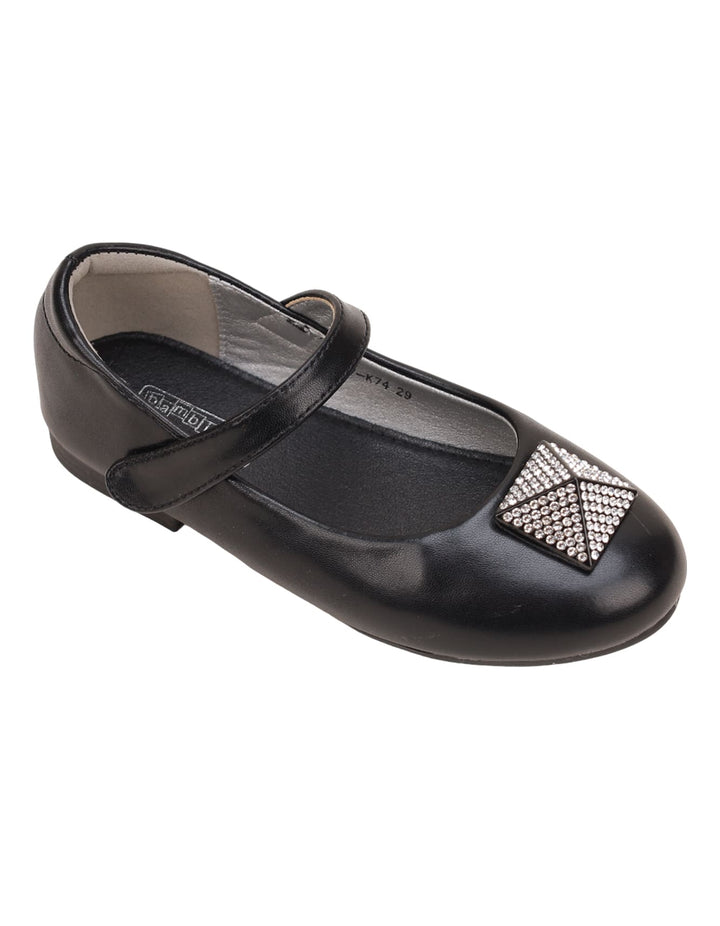 Shoes Black with Diamontee Motif for Girls - Kids