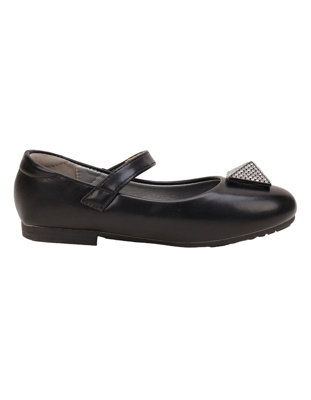 Shoes Black with Diamontee Motif for Girls - Kids