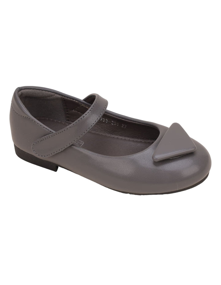 Shoes Gray with Triangle Motif for Girls - Kids