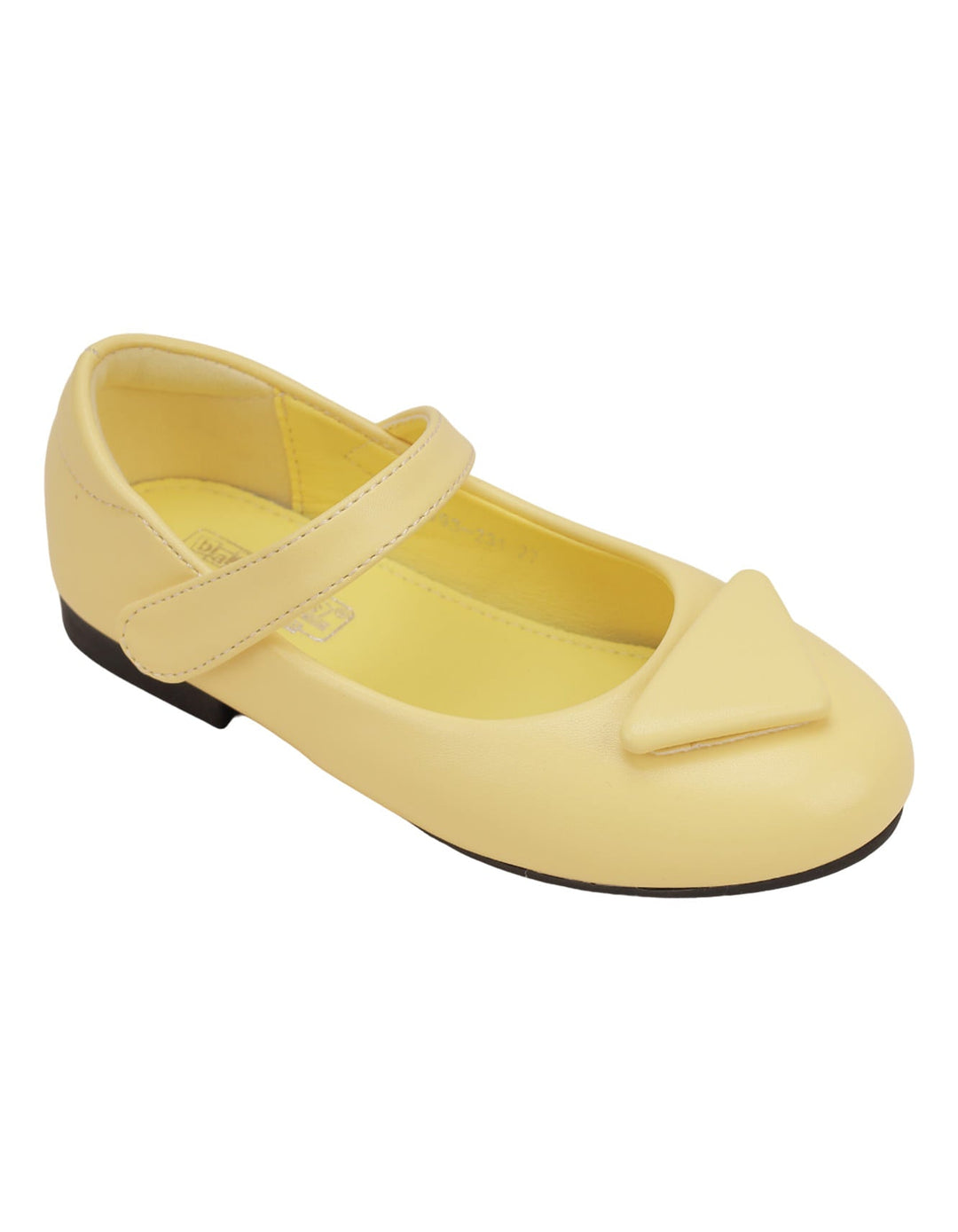 Shoes Yellow with Triangle Motif for Girls - Toddler