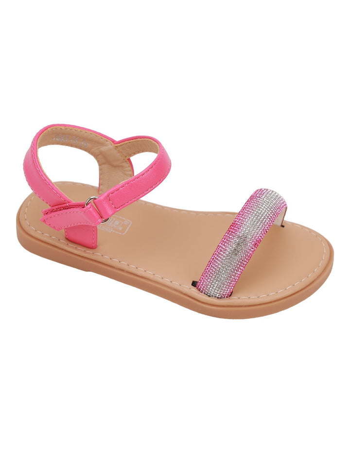 Sandal Pink with Diamontees for Girls - Toddler