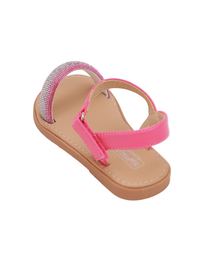 Sandal Pink with Diamontees for Girls - Toddler