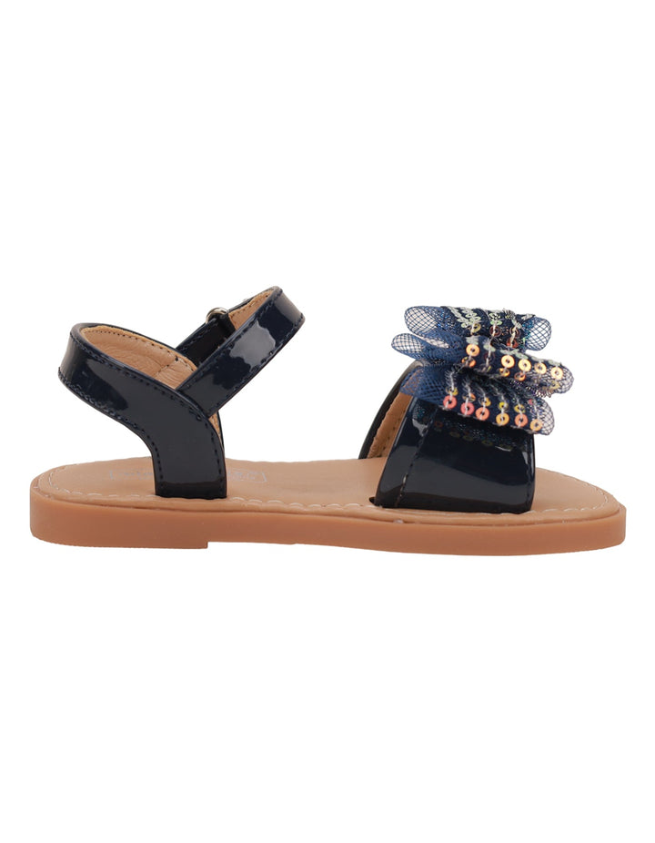 Sandal Navy Blue with Bow for Girls - Toddler