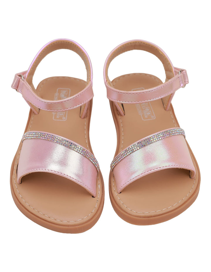 Sandal Shiny Pink with Diamontees for Girls - Kids