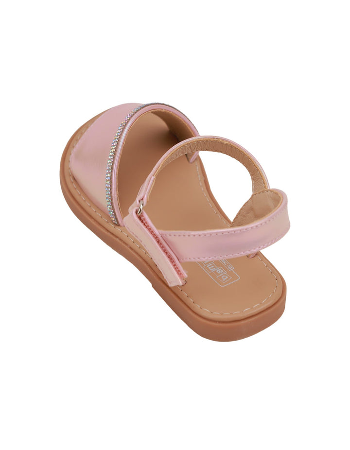 Sandal Shiny Pink with Diamontees for Girls - Infant