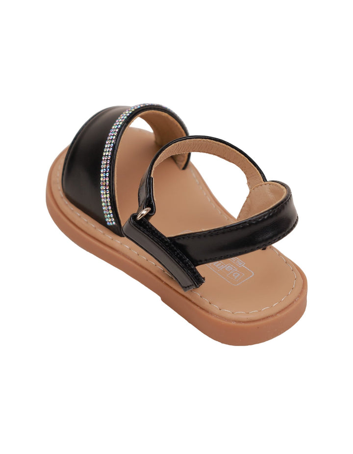 Sandal Black with Diamontees for Girls - Infant