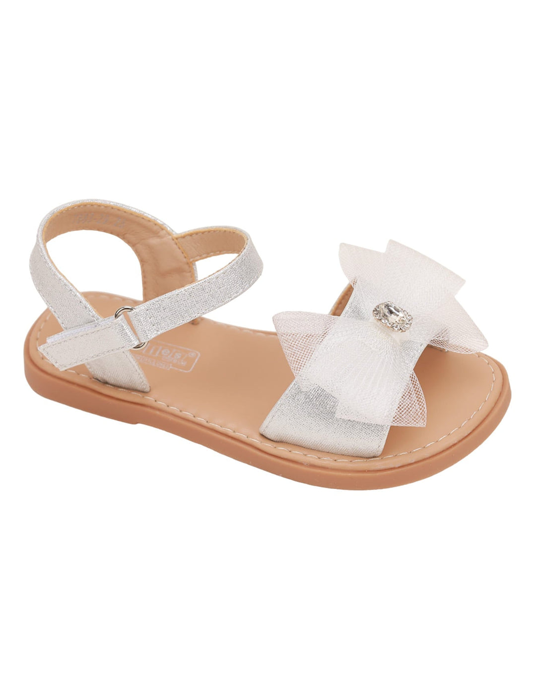 Sandal Silver with Bow for Girls - Kids