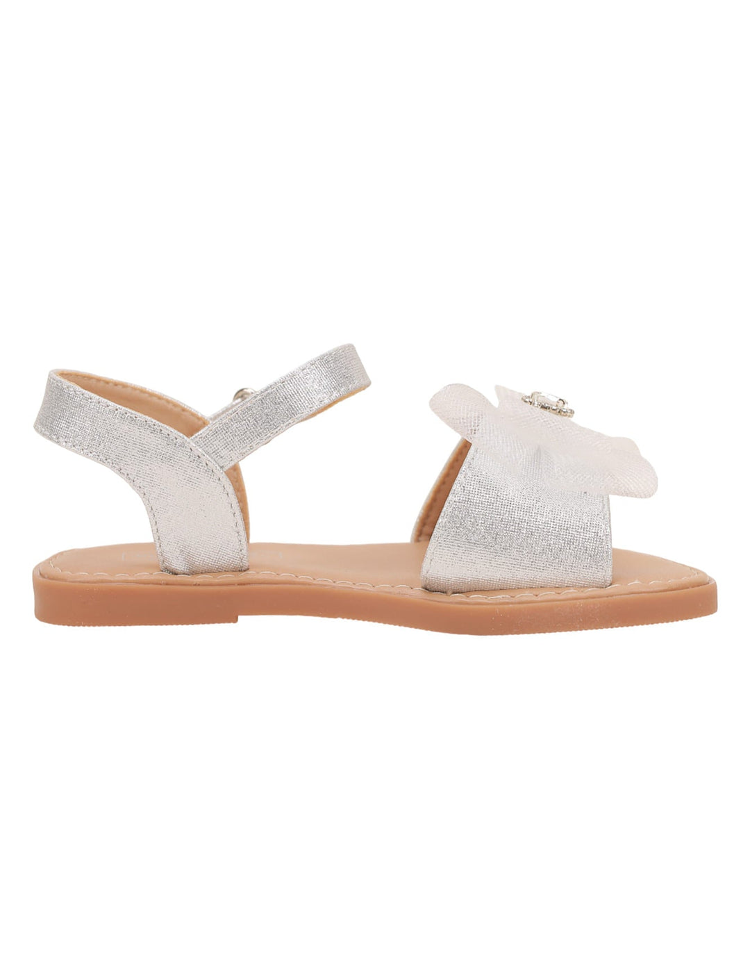 Sandal Silver with Bow for Girls - Kids