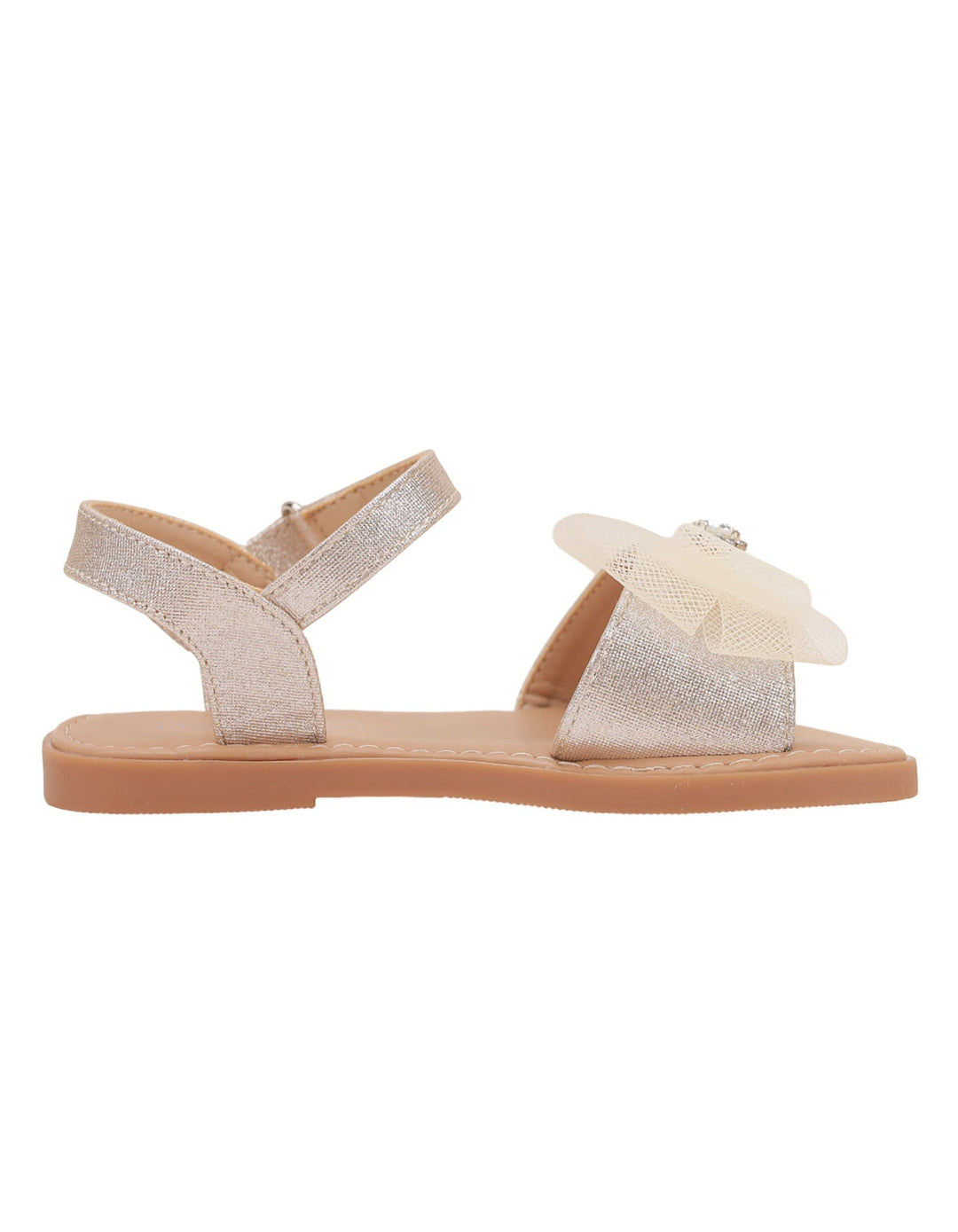 Sandal Gold with Bow for Girls - Kids