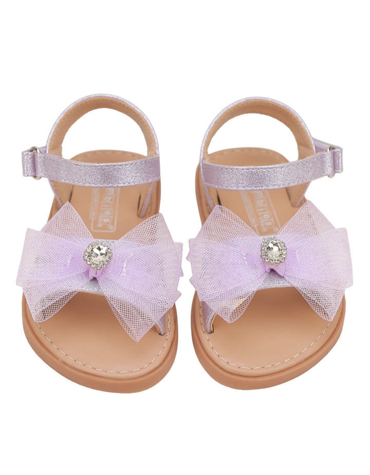 Sandal Purple with Bow for Girls - Toddler