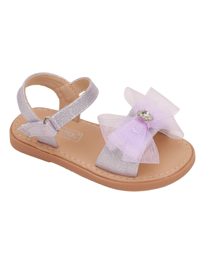 Sandal Purple with Bow for Girls - Kids