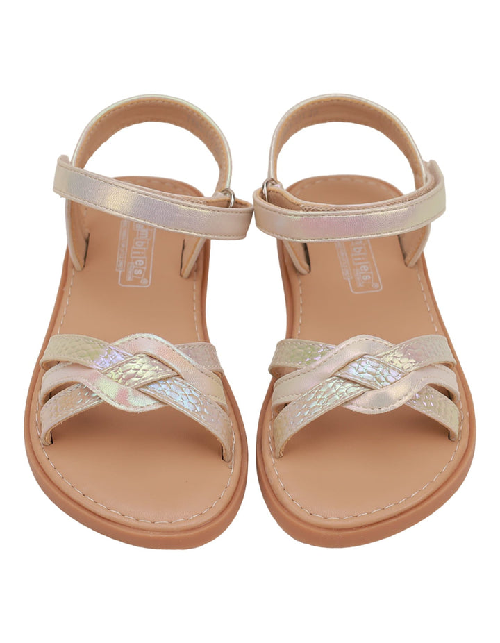 Sandal Silver Pink with Diamontees for Girls - Kids