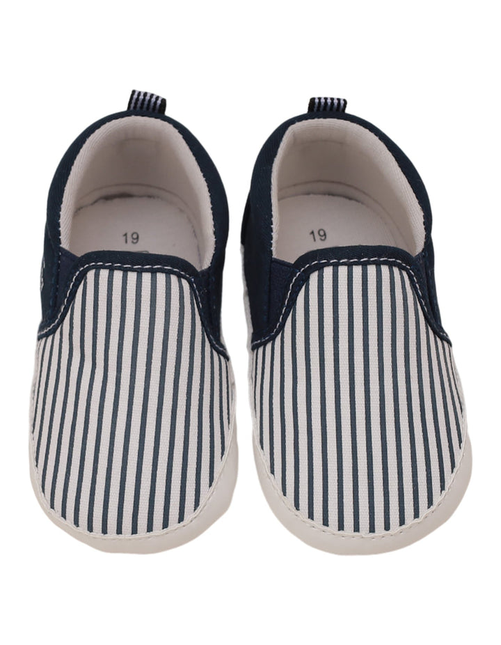 Booties Blue with Stripes for Boys