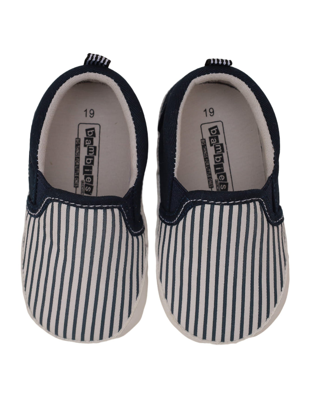 Booties Blue with Stripes for Boys