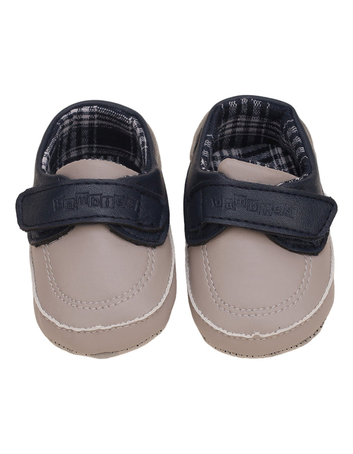 Booties Gray with Navy Blue Theme for Boys